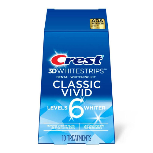 Crest 3D White Whitestrips Classic Vivid Teeth Whitening Kit