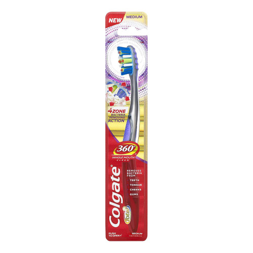 Colgate Total 360 4 Zone Whole Mouth Clean Manual Toothbrush - 1 Ea