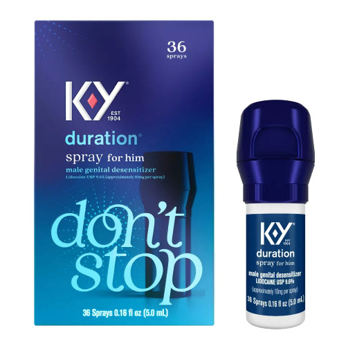 Duration Spray For Men, K-Y Male Genital Desensitizer Numbing Spray To Last Longer, 0.16 Fl Oz, 36 Sprays
