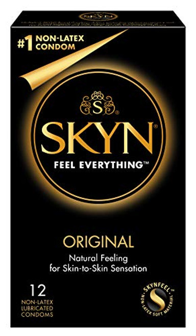 Skyn Feel Everything Original Non-Latex Lubricated Condoms - 12 Ea