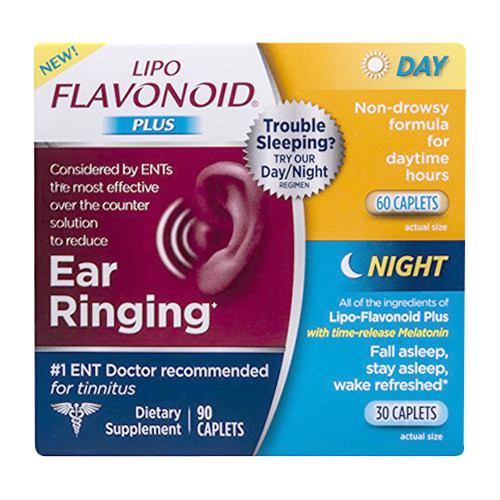 Lipo-Flavanoid Plus Day And Night Combo Kit Caplets, To Reduce Ear Ringing - 90 Ea