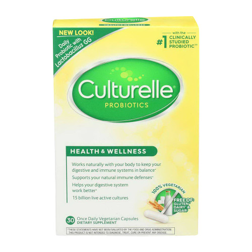 Culturelle Lactobacillus Vegetarian Dietary Supplement Gg Capsules - 30 Ea