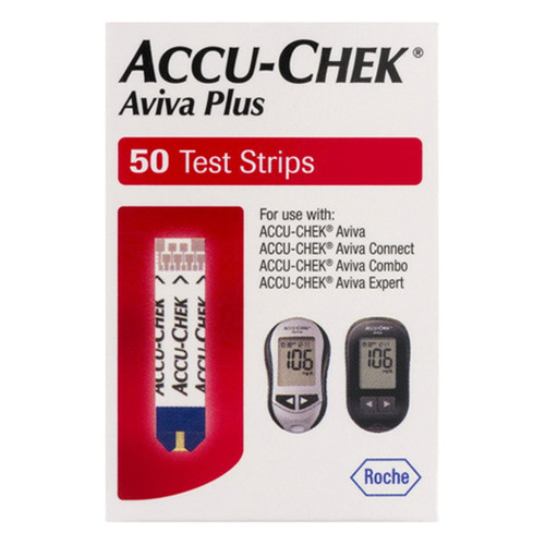 Accu-Chek Aviva Plus Glucose Test Strips - 50 Ea