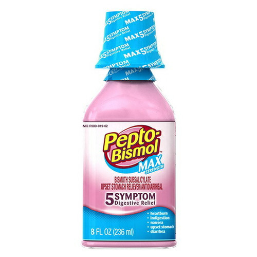 Pepto-Bismol Maximum Strength Liquid Relives Upset Stomach - 8 Oz