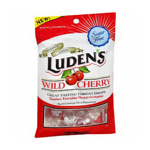 Luden'S Sugar Free Throat Drops, Wild Cherry 25 Ea