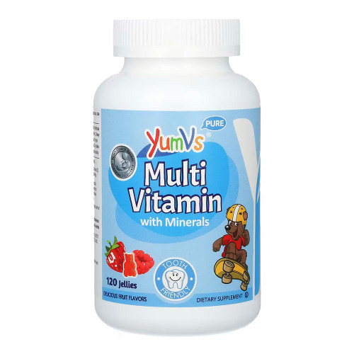 Yum V'S Multivitamin And Multimineral Jellies, Fruit Flavors 120 Ea