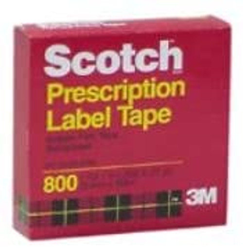 Scotch Prescription Label Tape, 1 Roll 1 In X 2592 In