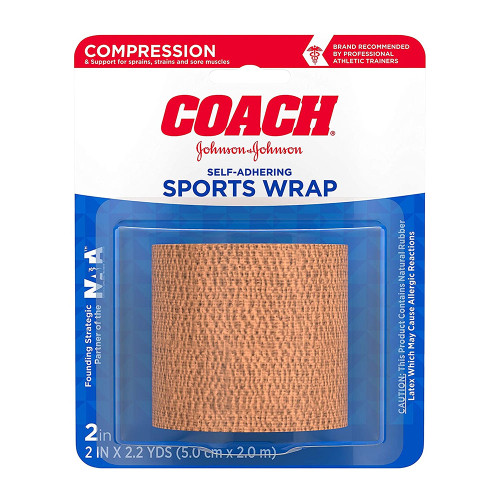 Johnson & Johnson Coach Self-Adhering Elastic Bandage 2 Inch 22 Yards - 1 Ea