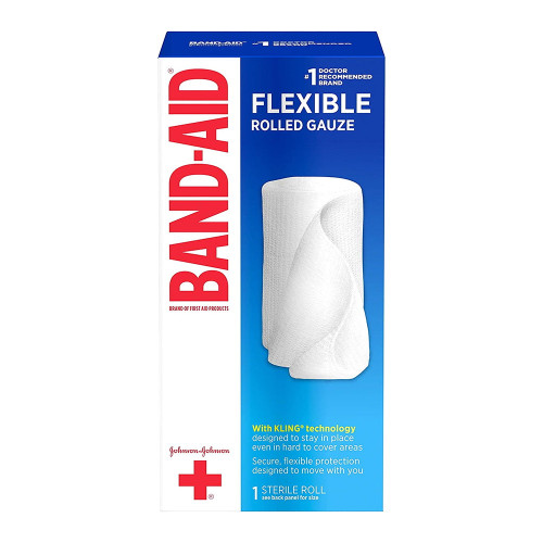Band-Aid Brand Of First Aid Products Rolled Gauze, 4 Inches - 2.5 Yards