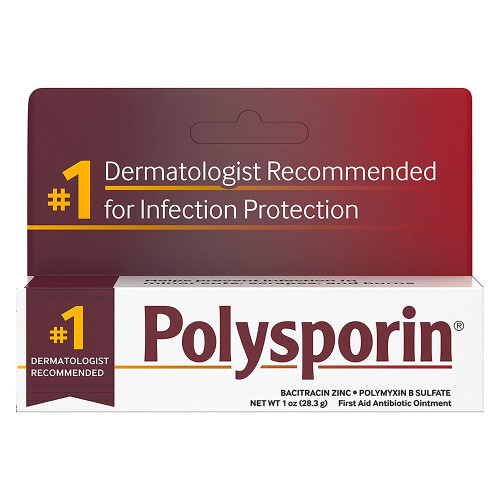 Polysporin First Aid Antibiotic Ointment Without Neomycin, Travel Size - 1 Oz Tube