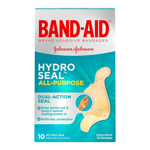 Band -Aid Brand Hydro Seal All Purpose Adhesive Bandages, 10 Ea