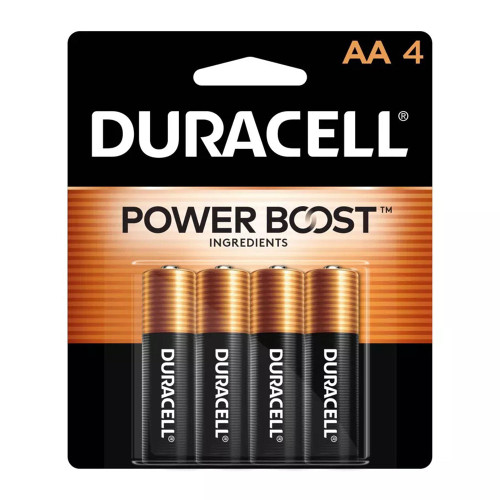 Duracell Coppertop Aa Alkaline Batteries 4 Each