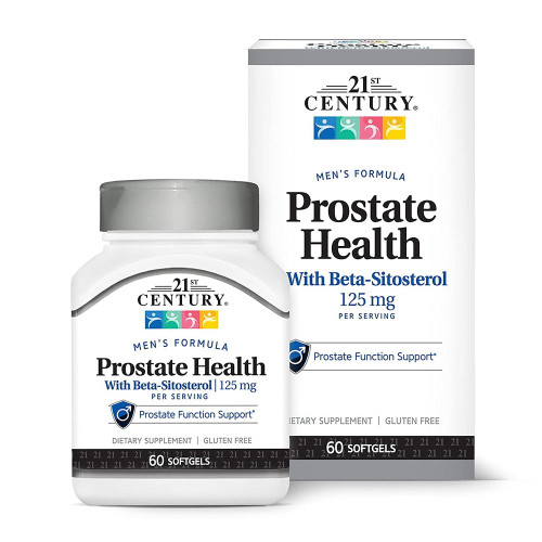 21St Century Prostate Health With Beta-Sitosterol, 125 Mg, 60 Softgels