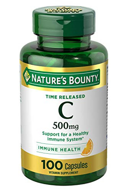 Nature'S Bounty Vitamin C 500 Mg Capsules Time Released 100 Capsules