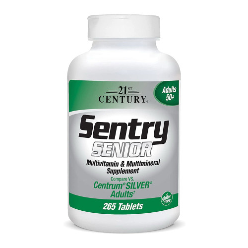 21St Century Sentry Senior Multivitamin Mineral Supplement Tablets, 265 Ea