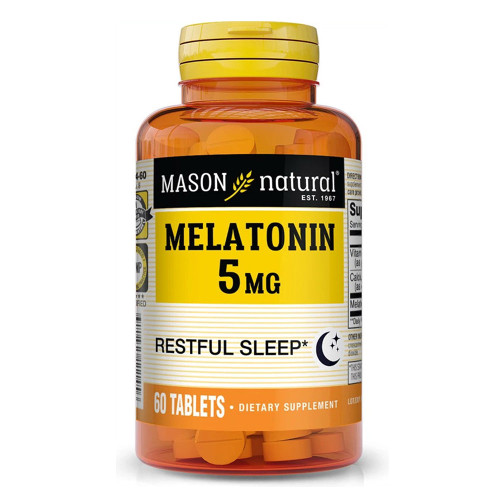Mason Vitamins Melatonin 5 Mg With Vitamin B-6 Extra Strength - 60 Tablets