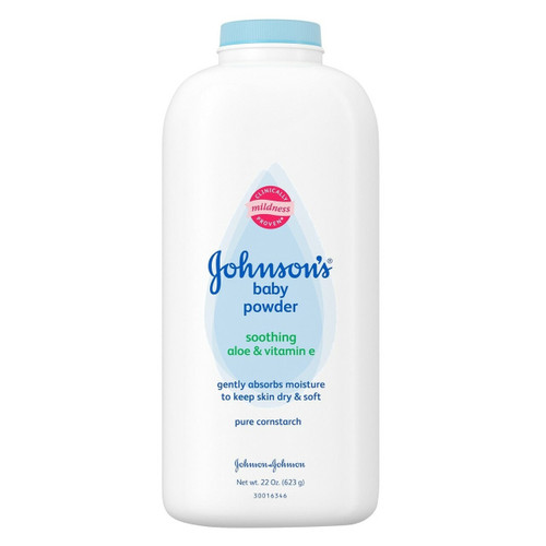 Johnson'S Aloe & Vitamin E Powder With Natural Cornstarch, 22 Oz
