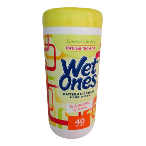 Wet Ones, Antibacterial Moist Towelettes, Citrus - 40 Each