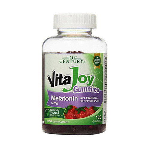 21St Century Vitajoy 5 Mg Melatonin Gummies, Strawberry - 120 Each