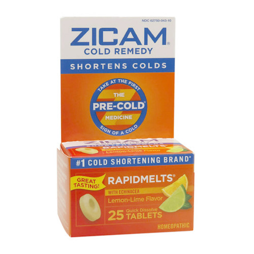 Zicam Cold Remedy Rapidmelts With Echinacea, Lemon-Lime 25 Ea