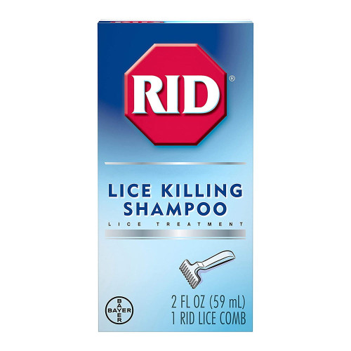 Rid Lice Killing Shampoo Proven Effective Head Lice Treatment For Kids And Adults Includes Nit Comb Bottle Ounces, Piece Set, 2 Fl Oz