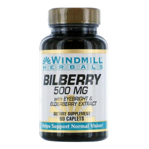 Windmill Bilberry 500 Mg Capsules 60 Ea