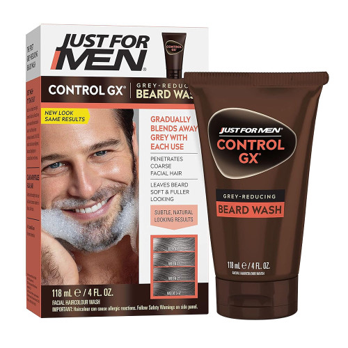 Just For Men Control Gx Gray Reducing Beard Wash - 4 Oz