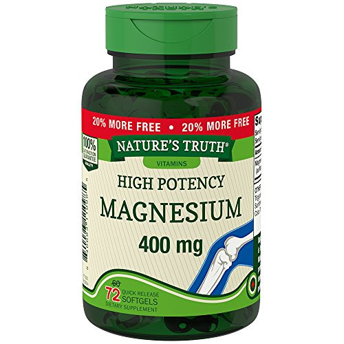 Nature'S Truth Magnesium 400 Mg Quick Release Softgels, 72 Ea