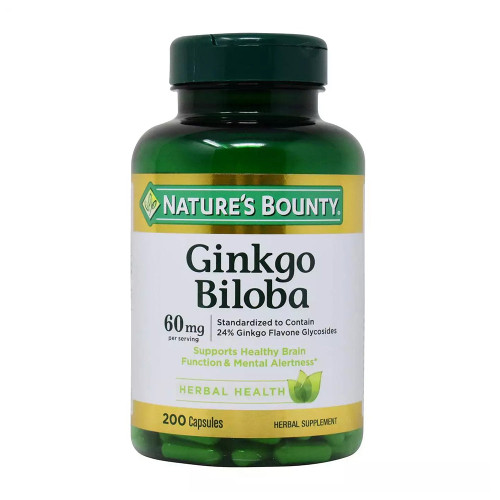 Natures Bounty Ginkgo Biloba 60Mg Capsules 200 Ea