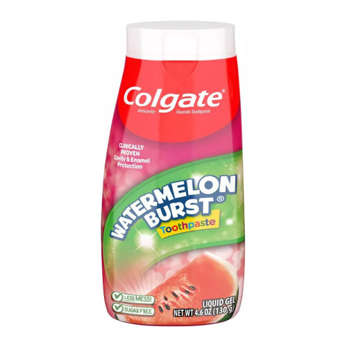 Colgate Childrens 2 In 1 Toothpaste And Mouthwash, Watermelon Flavor - 4.6 Oz
