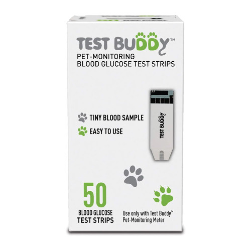 Test Buddy Pet-Monitoring Blood Glucose Test Strips For Dogs And Cats- 50 Ct