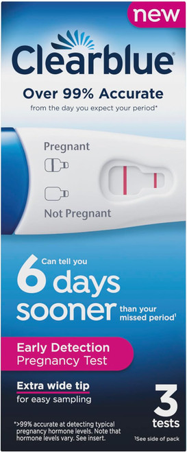 Clearblue Early Detection Pregnancy Test, 3 Ct