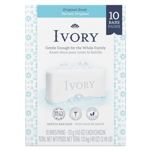 Ivory Original Gentle Bath Bar Soap, 4 oz