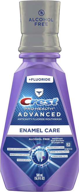 Crest Pro-Health Advanced Mouthwash, Alcohol Free, Enamel Care, 16.9 Fluid Ounce
