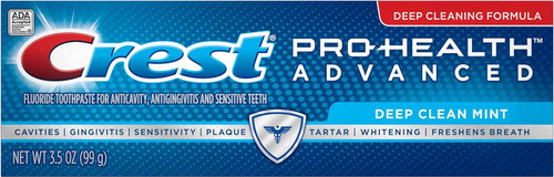 Crest Pro Health Advanced Fluoride Toothpaste, Deep Clean Mint, 3.5 Ounce