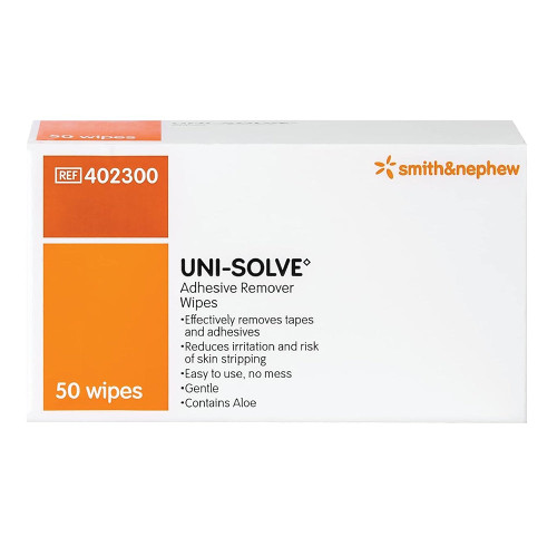 Uni-Solve Adhesive Remover Wipes [402300] 50 Ct