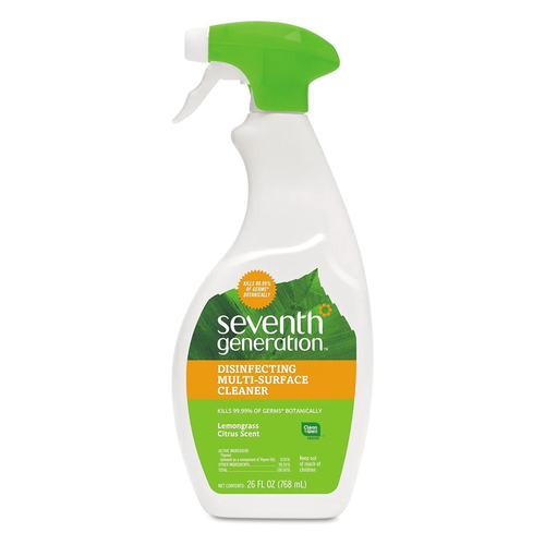 Seventh Generation Disinfecting Multi-Surface Cleaner, Lemongrass Citrus 26 fl oz Seventh Generation Disinfecting Multi-Surface Cleaner, Lemongrass Citrus 26 fl oz