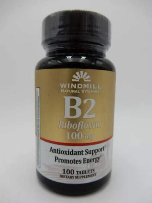 Windmill B2 Riboflavin 100 mg Antioxidant Support 100 Tablets