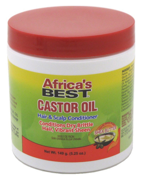 Africa's Best Castor Oil Hair Scalp Conditioner, 5.25 Ounce