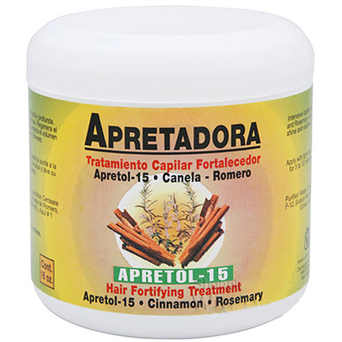 Alopecil Apretadora Fortifying Capillar Treatment With Apretol Cinnamon 16 Ounce