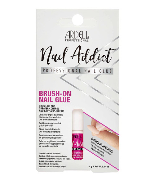 ARDELL Nail Glue with Brush Applicator for Artficial Nails, 0.14 oz