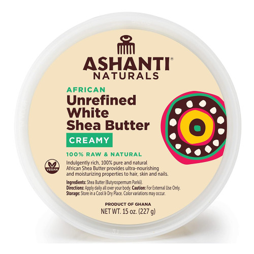 Ashanti Naturals Hair White Whipped Raw Shea Butter, 15 Oz   Ashanti Naturals Hair White Whipped Raw Shea Butter, 15 Oz