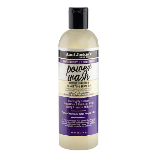 Aunt Jackies Hair Grapeseed Power Wash Shampoo, 12 Oz  