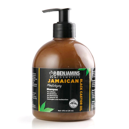 Benjamins Jamaican Black Castor Oil Moisturizing Shampoo, 16 Oz