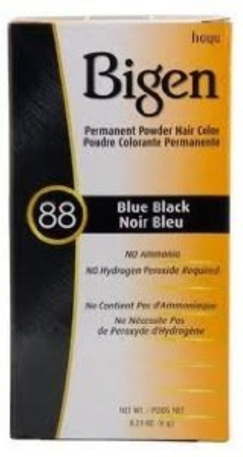 Bigen Permanent Powder Hair Color 88 Blue Black 1 ea