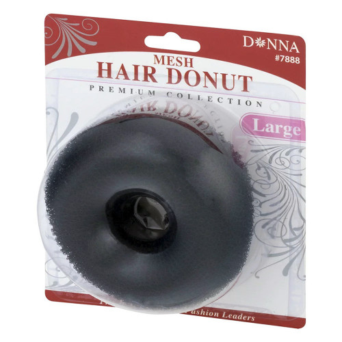 Donna Hair Donut Mesh in Large for Creating Perfect Buns, 1 Ea