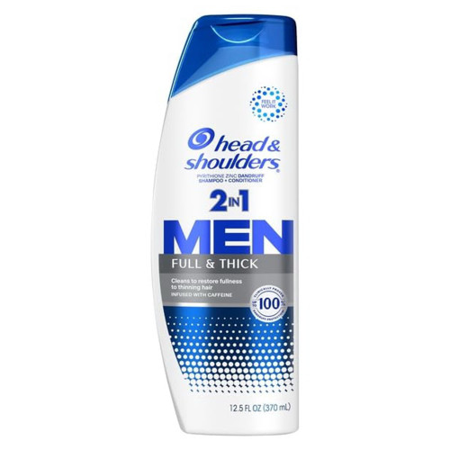 Head & Shoulders, Shampoo + Conditioner Full & Thick Men 2 In 1, 12.5 Fl Oz