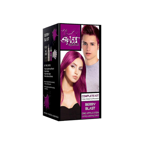 Splat Rebellious Colors Long Lasting Hair Color Kit, Berry Blast 1 Ea