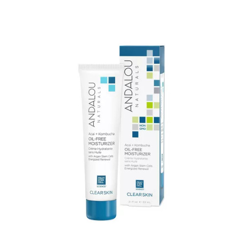 Andalou Naturals Acai + Kombucha Oil-Free Moisturizer Clear Skin - 2.1 Fl Oz