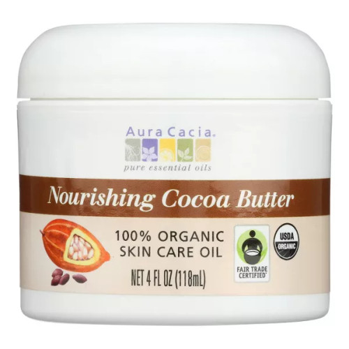 Aura Cacia Nourishing Cocoa Butter Organic Skin Care - 4 Oz